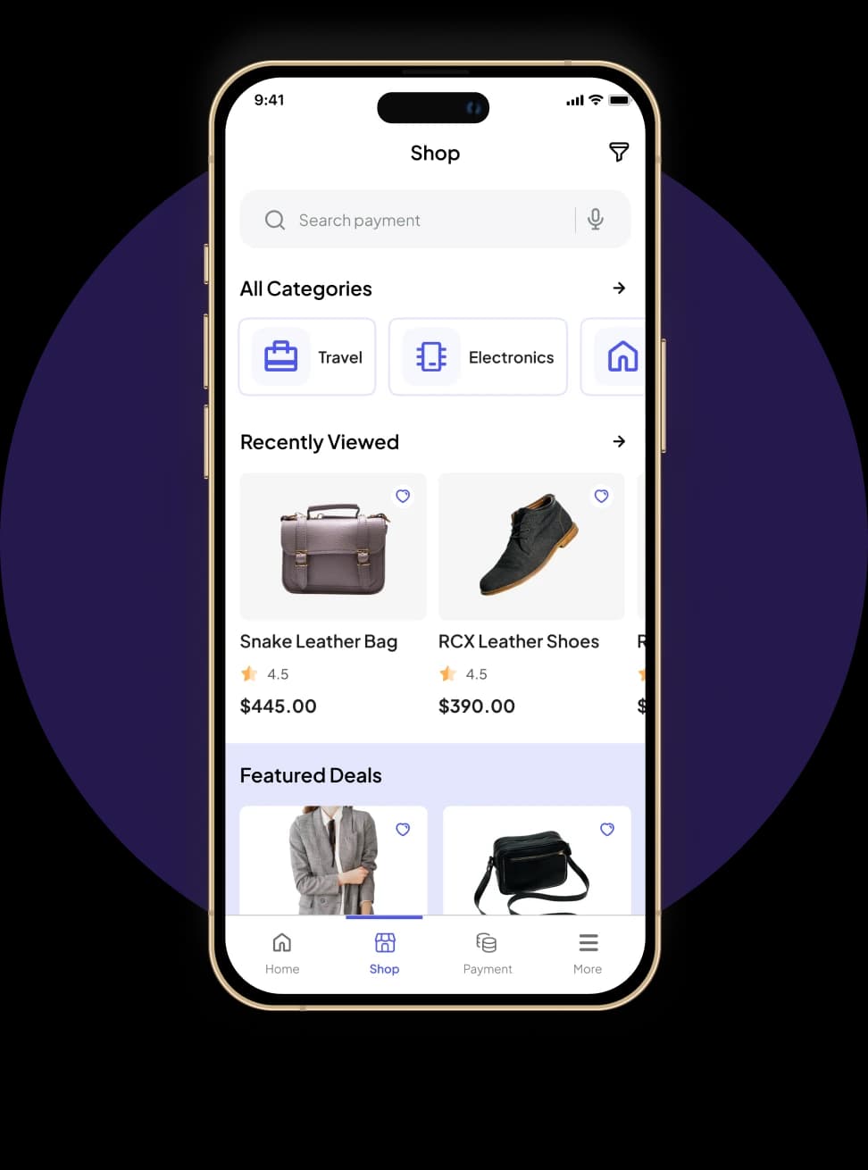 SolGuruz FlexiPe Online App UI Screen Shop Screen