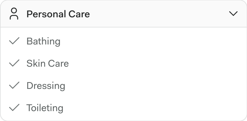 Caregiver App Care Plans