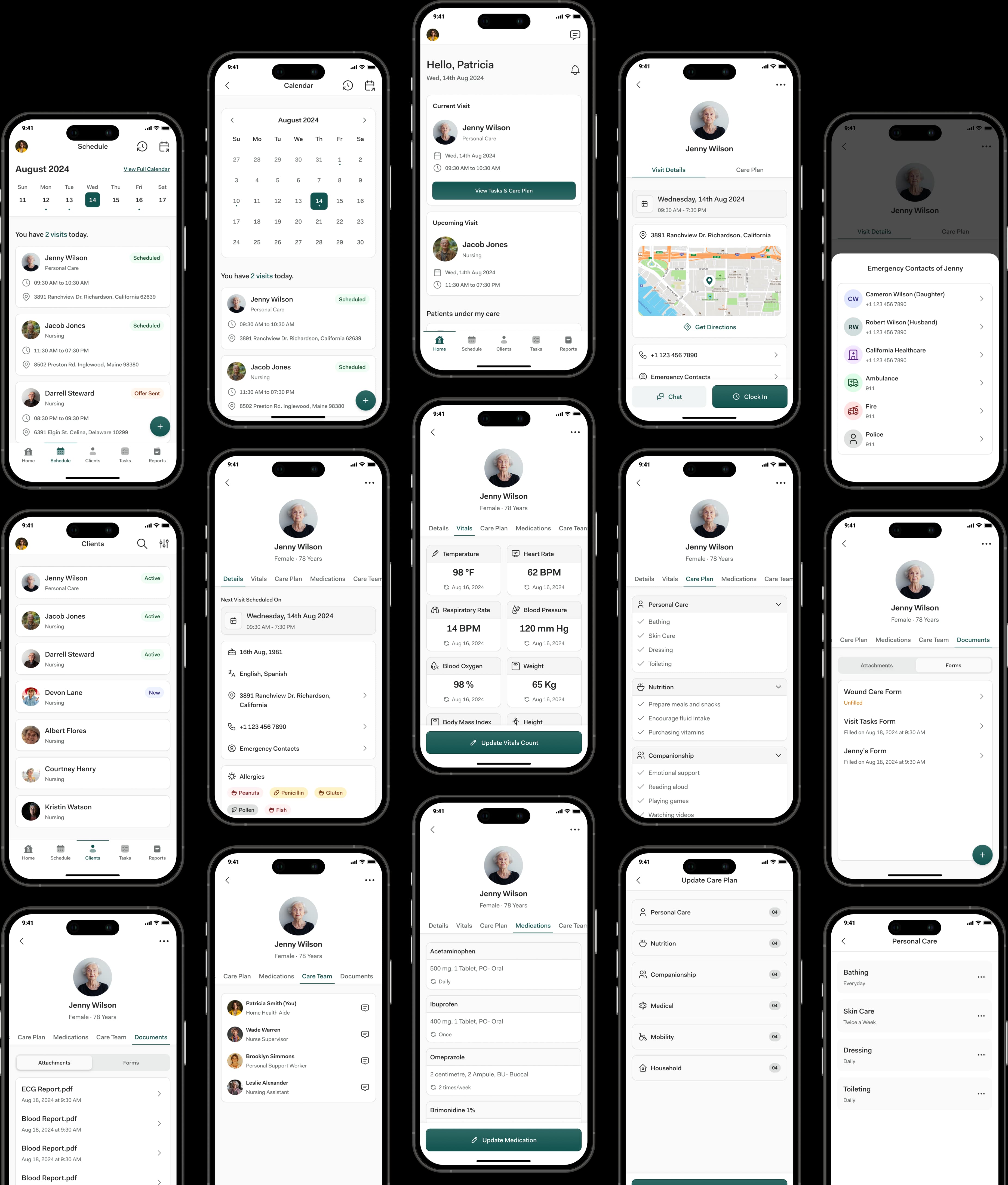 Elderly Care App Screenshots