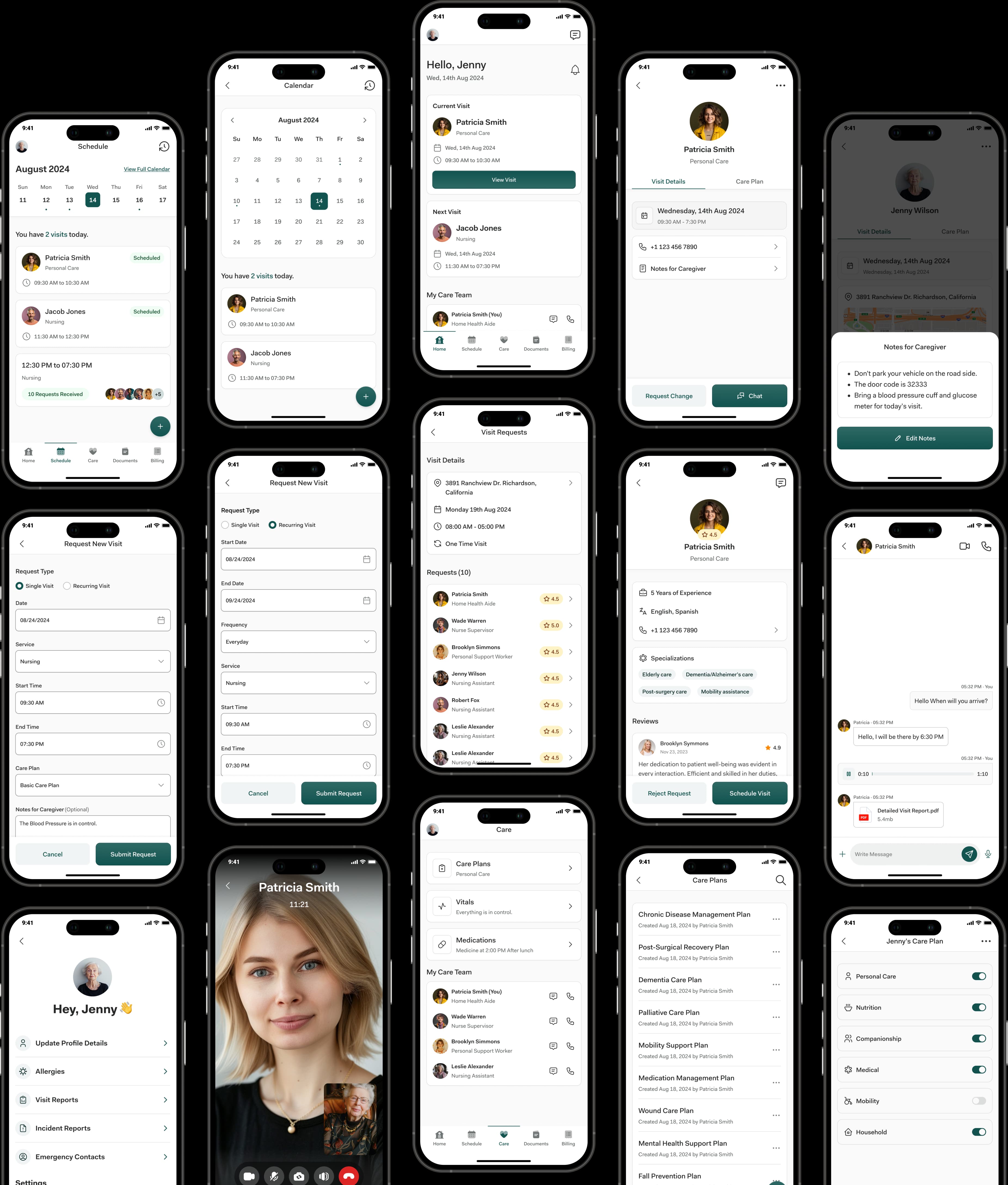 Senior Care App Screenshots