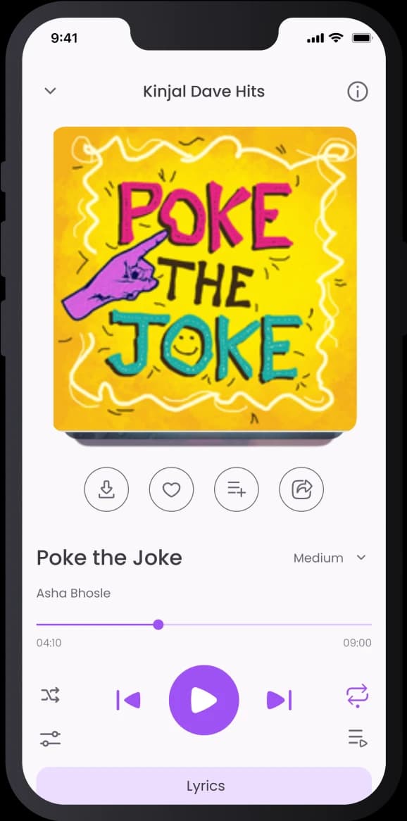 Jalso App Music Player screen