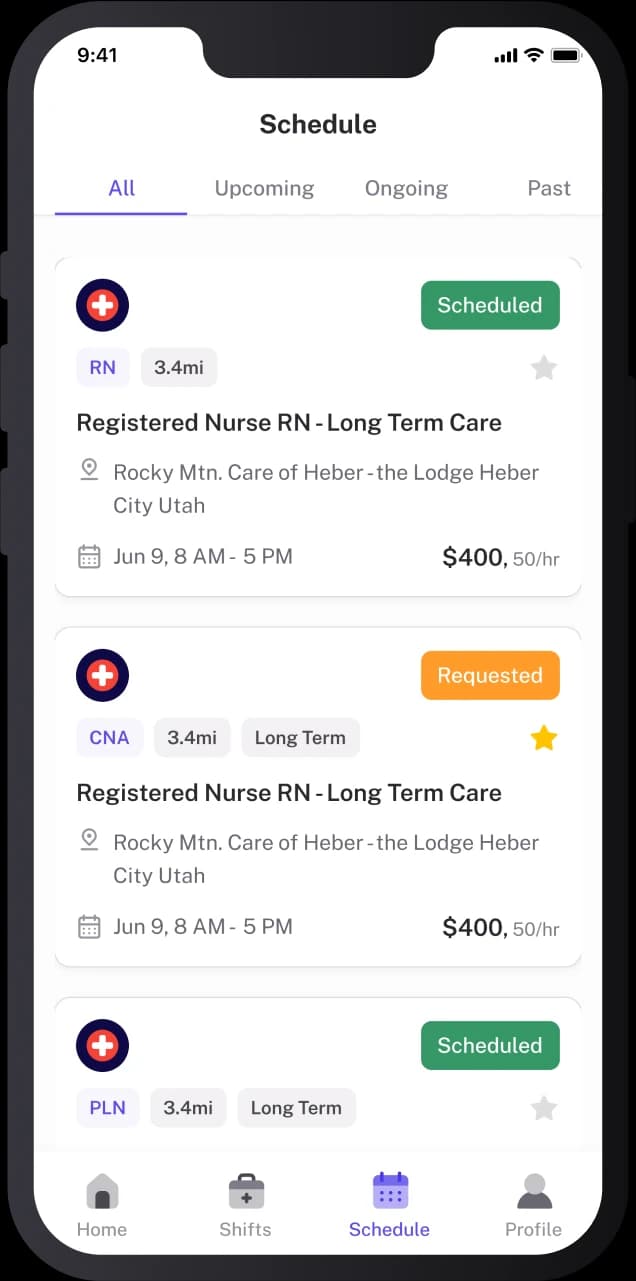 Clinician’s App Onboarding screen 8