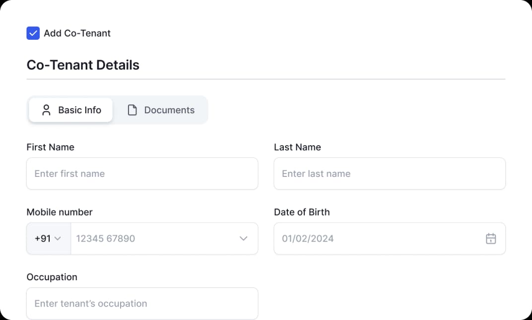 Co-Tenant Management