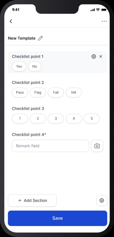 Customizable Checklists