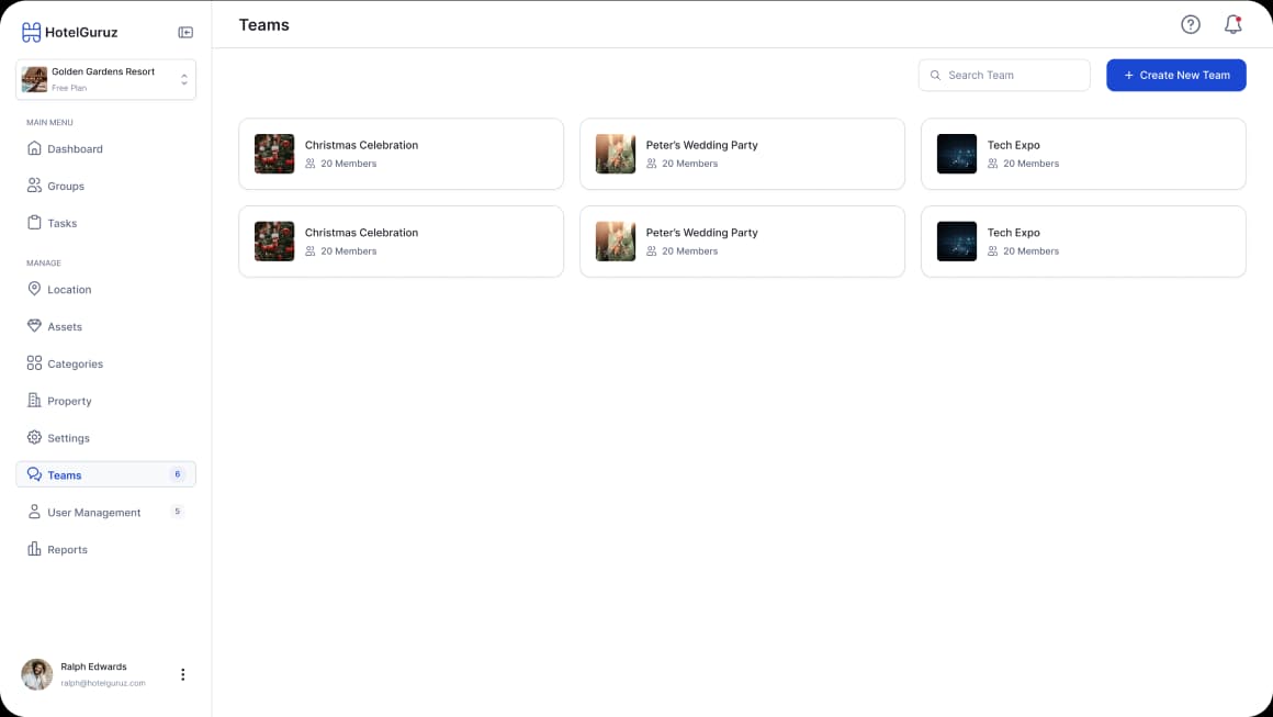 Teams & Role Management