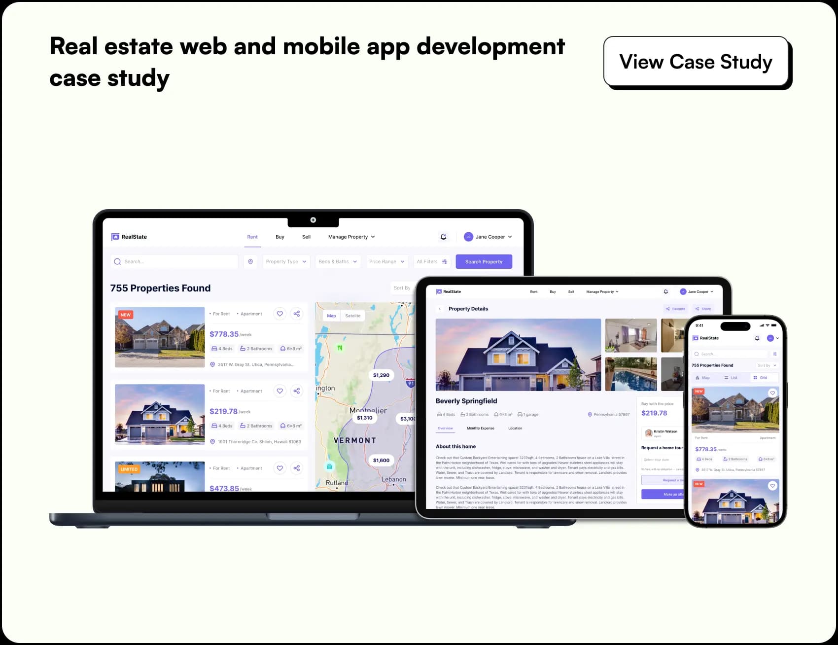 real estate app case study