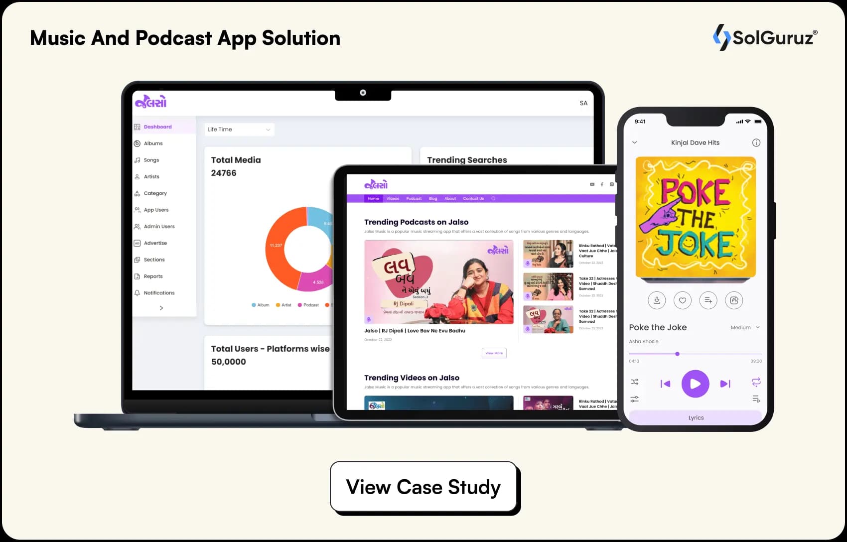 music and podcast app solution