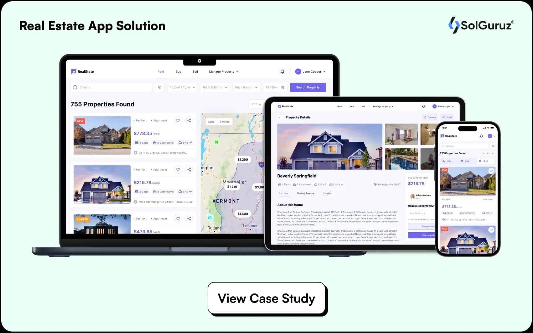 real estate app solution