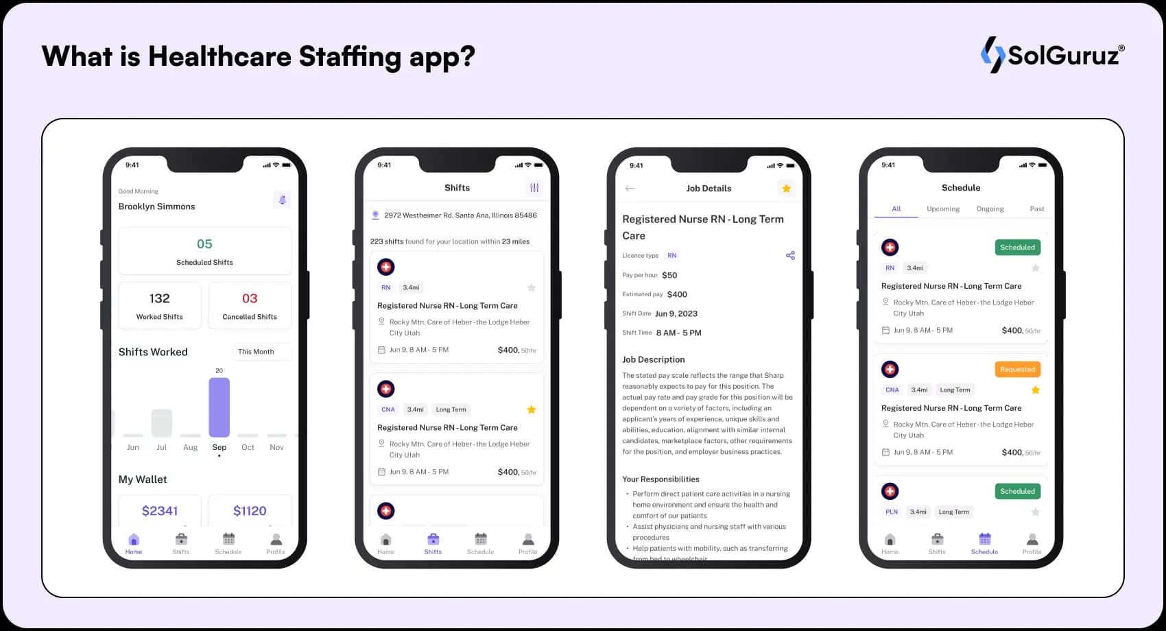 healthcare staffing app