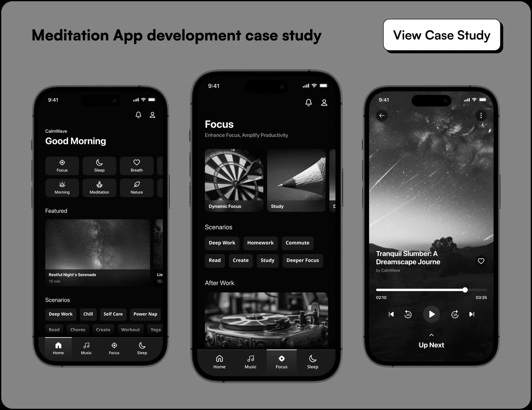 Meditation App development case study
