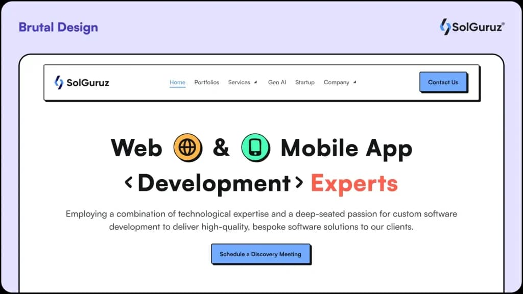 Brutalism or Brutal Design is the latest UI/UX Design Trend