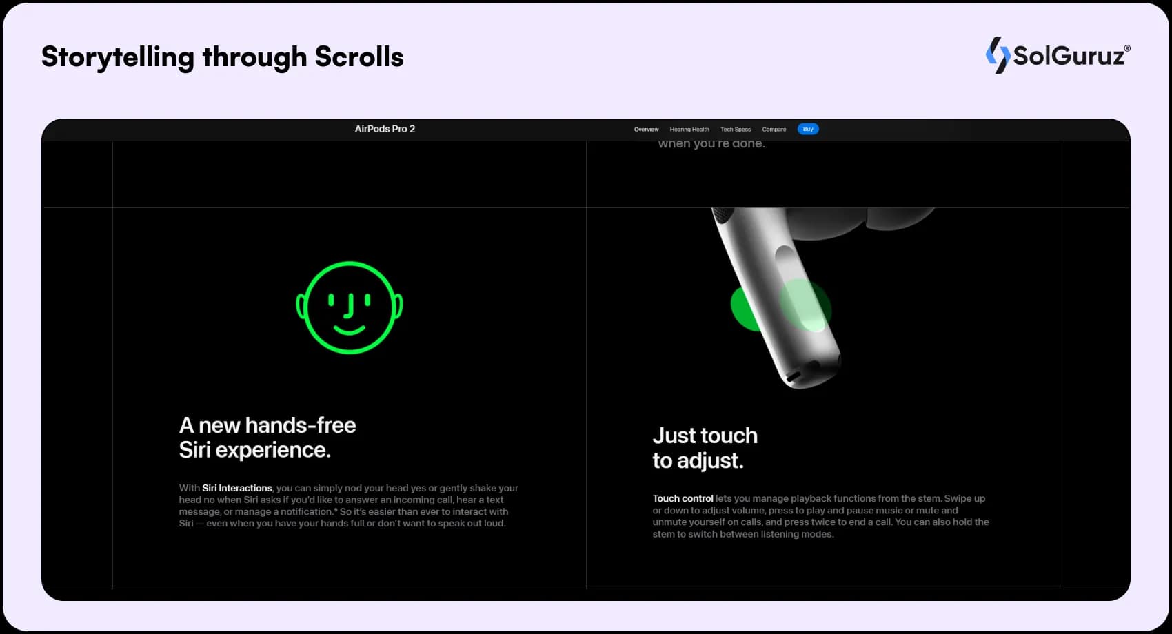 storytelling through scrolls