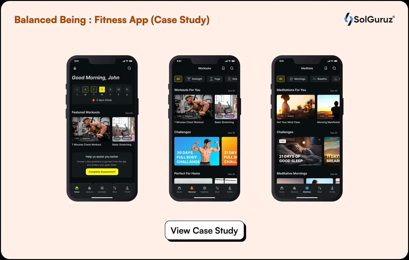 real case study on fitness application