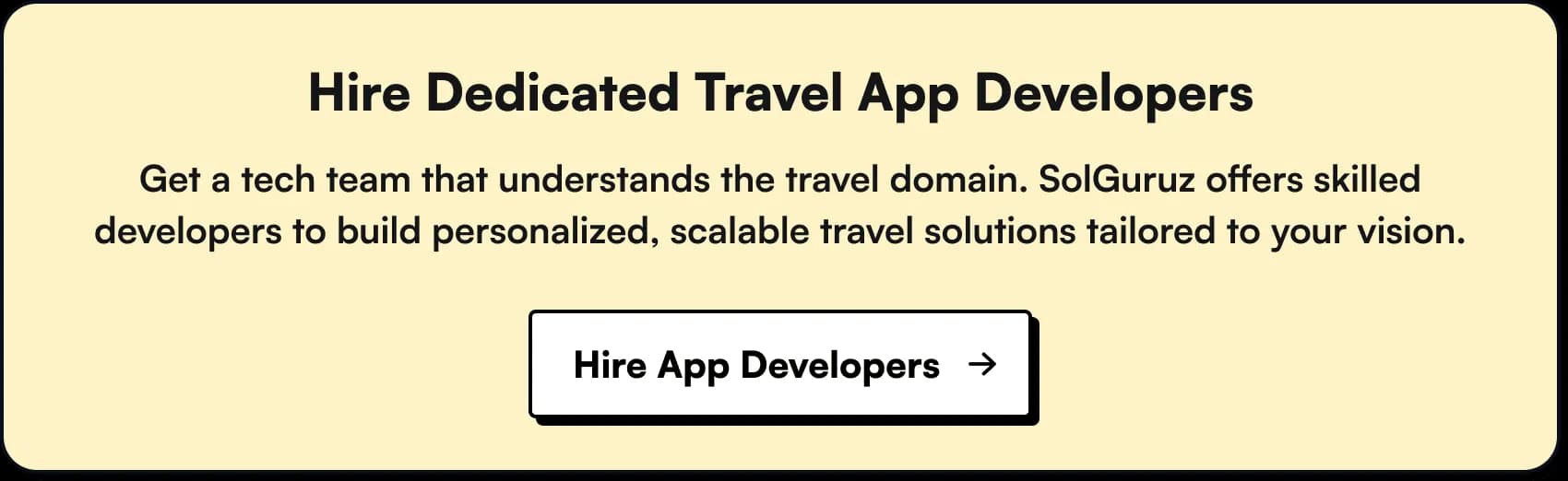 hire dedicated travel app developers