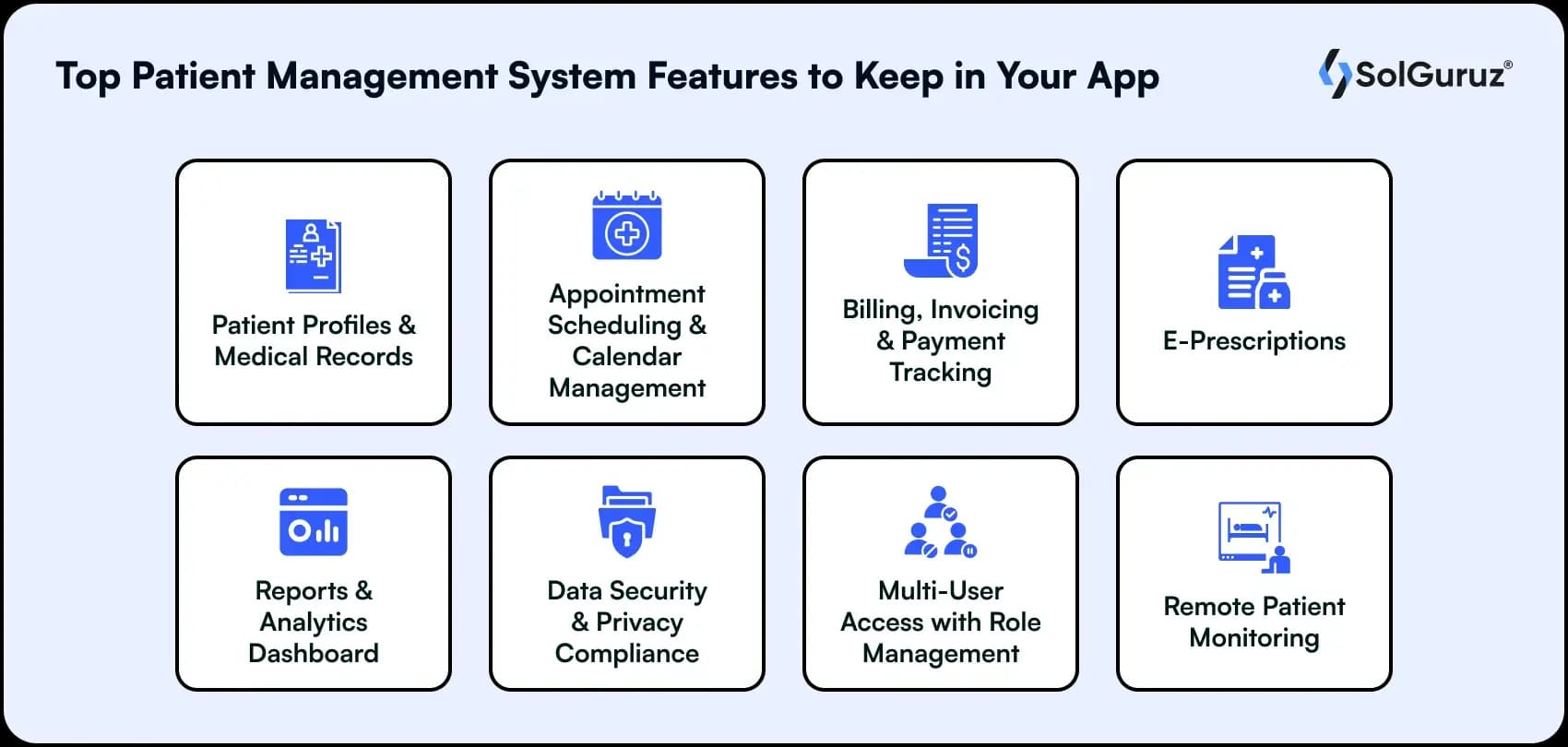 top patient management system features