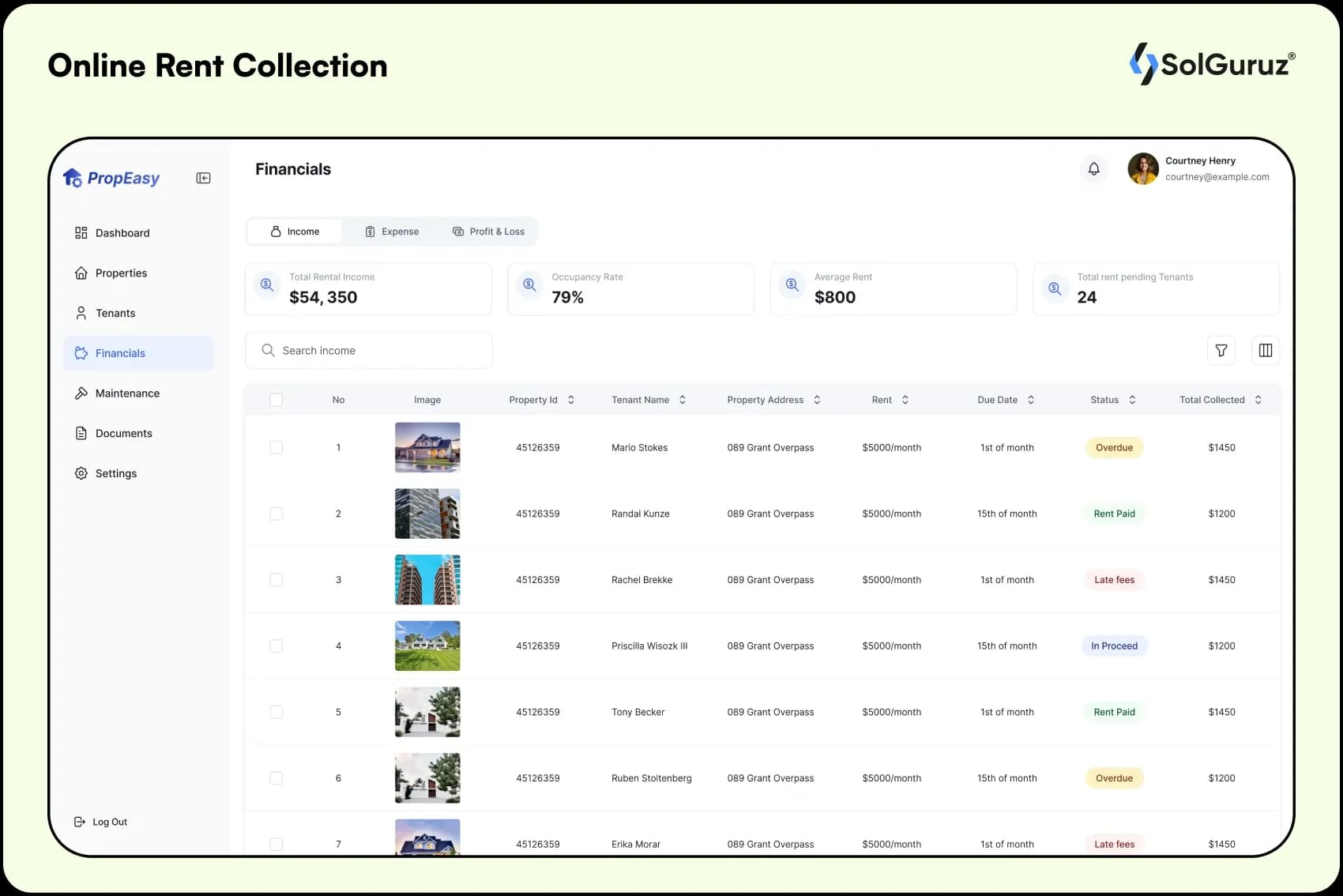 online rent collection