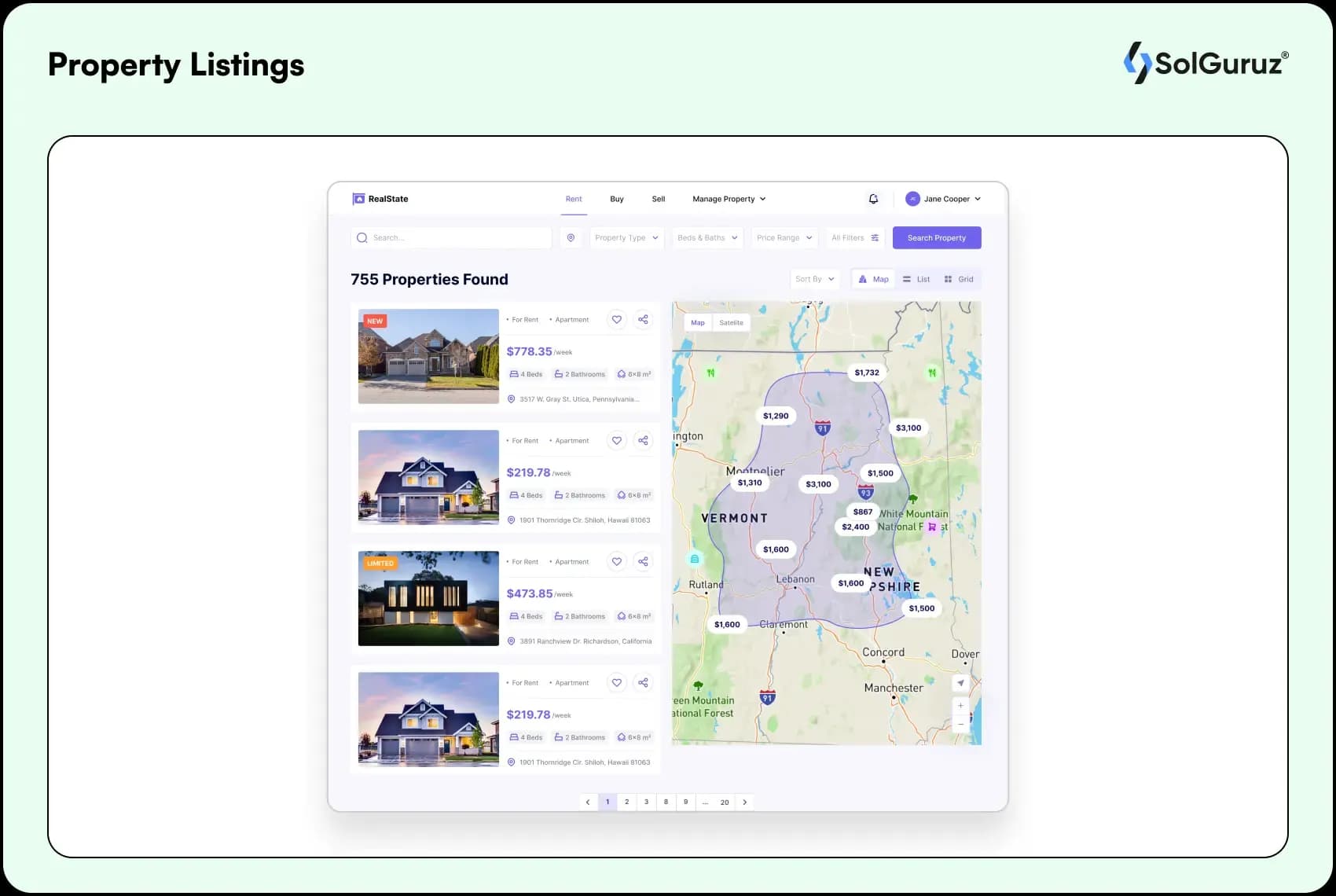 property listings