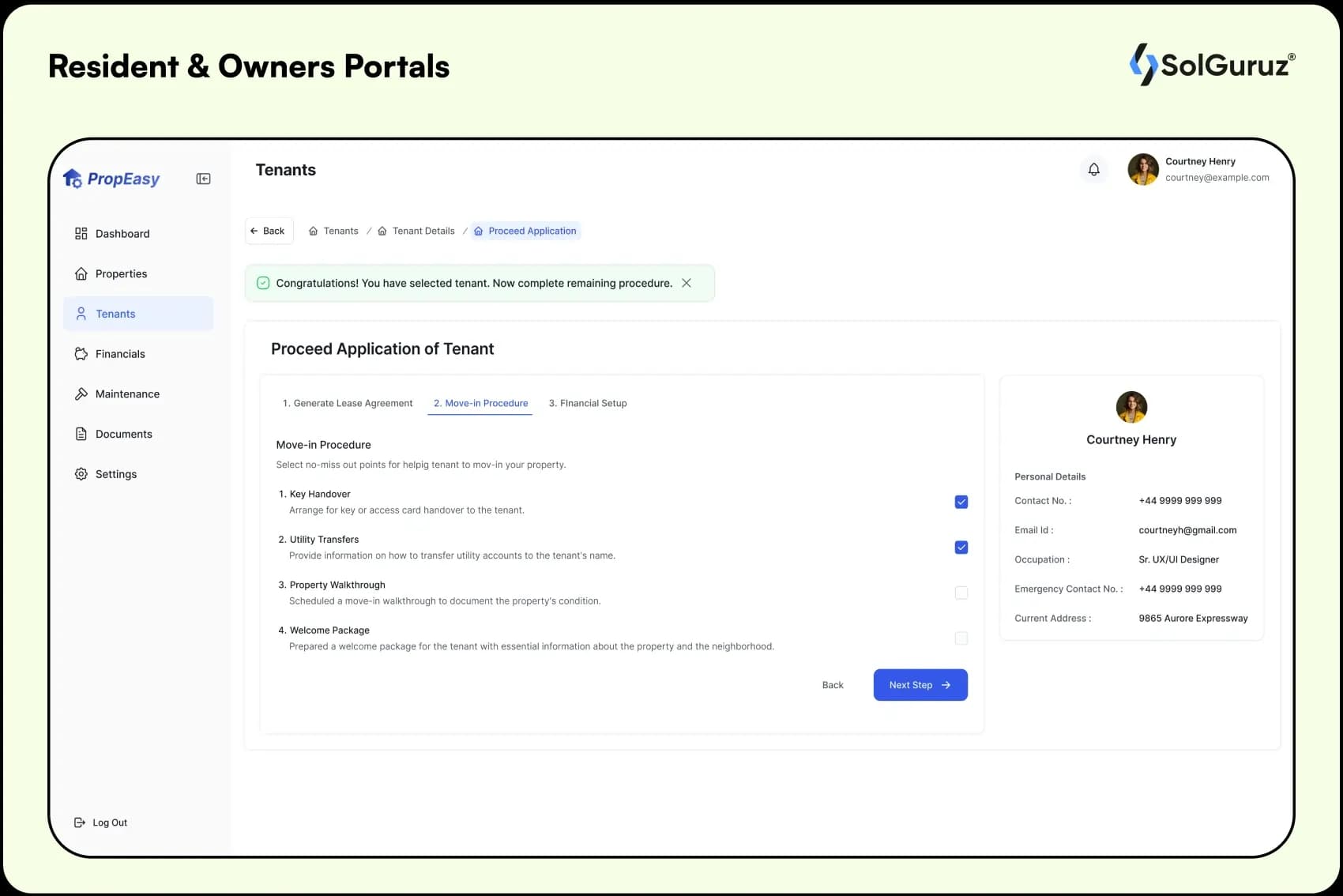 resident and owners portals in pms