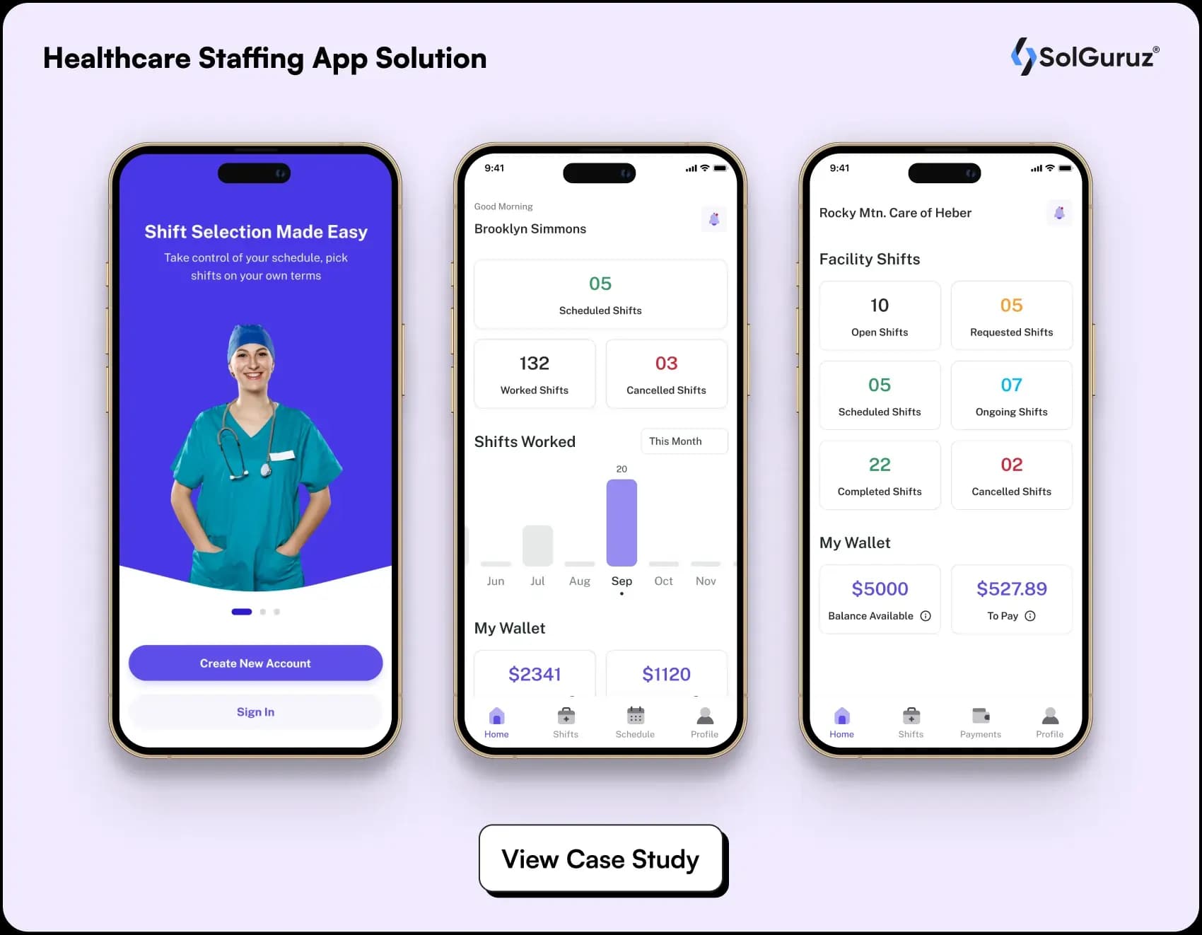 healthcare staffing app solution