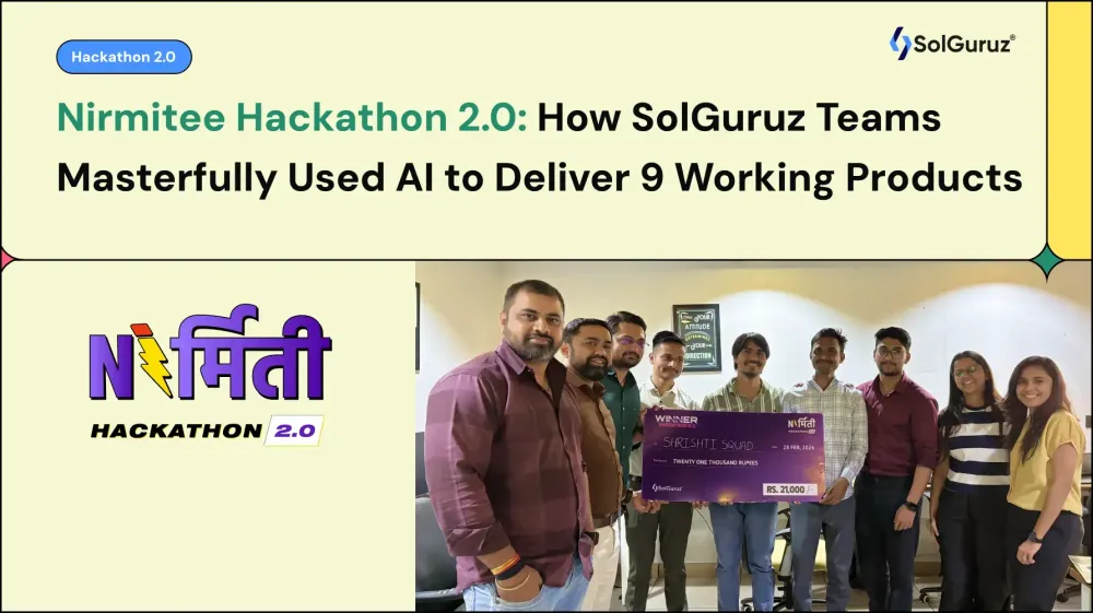 solguruz nirmitee 2.0 ai hackathon event where 9 teams built 9 ai-powered products in 24 hours