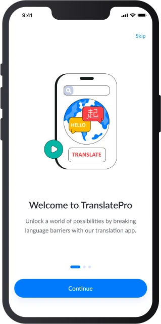 Translator App onboarding 1