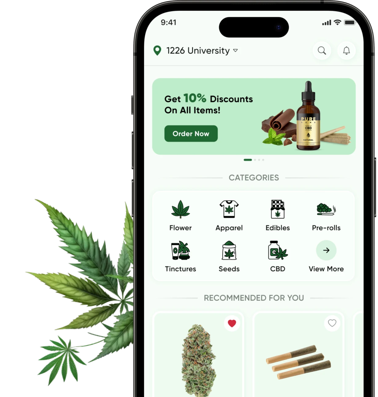 Leafbis On-demand Cannabis Delivery App Development