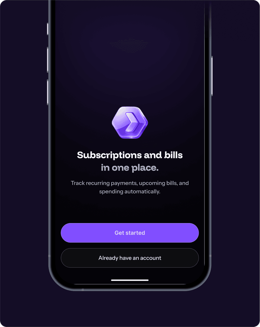 Unsub app onboarding screen
