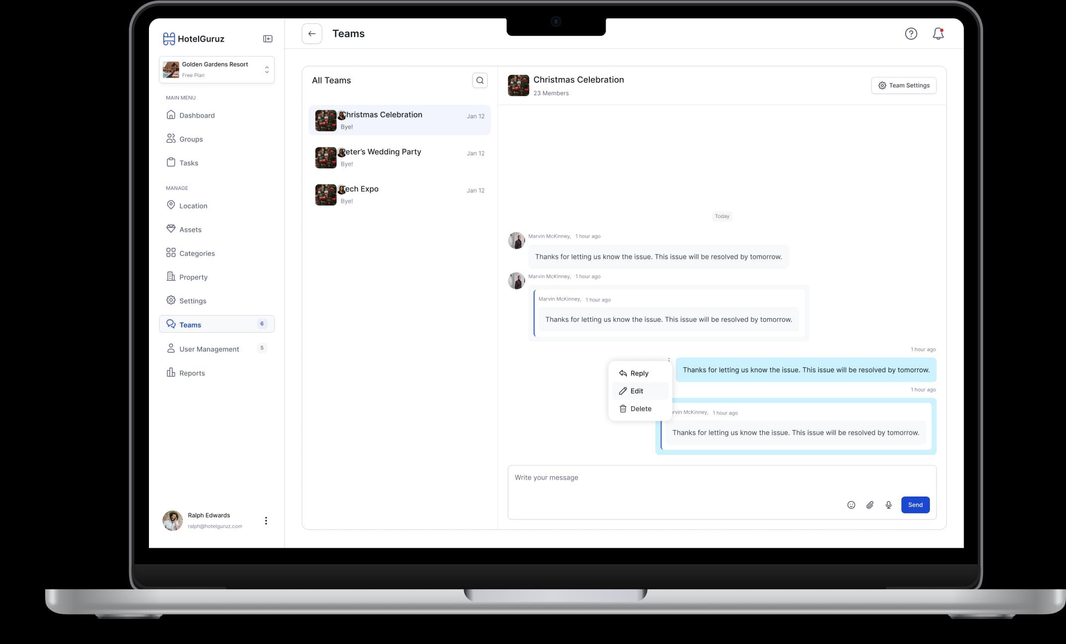 In-App Communication (Chat, Audio/Video)