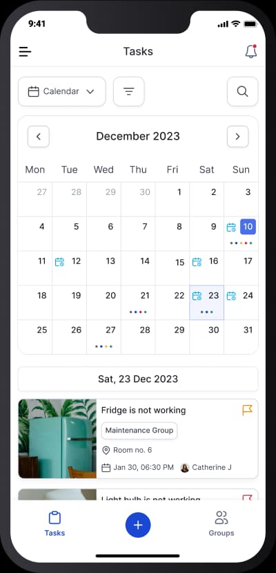 Integrated Calendar & Timeline View