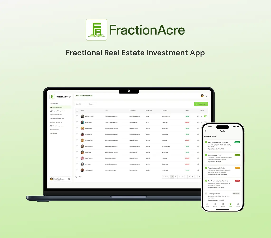 Fractional Real Estate Investment App