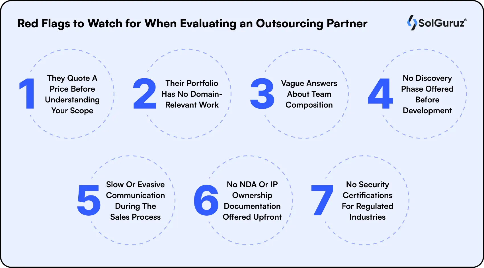red flags to watch for evaluating an outsourcing partner