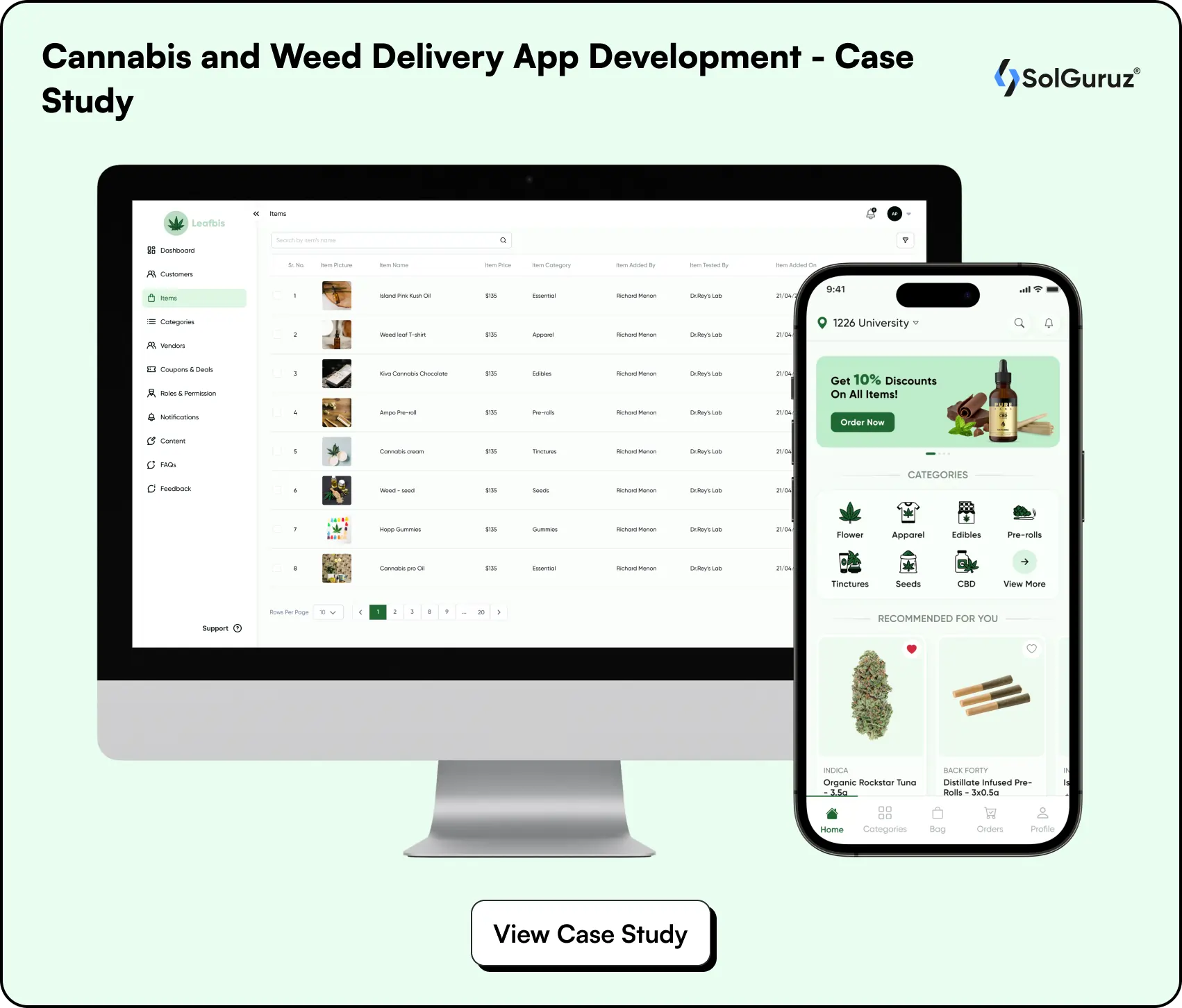 cannabis and weed delivery app development