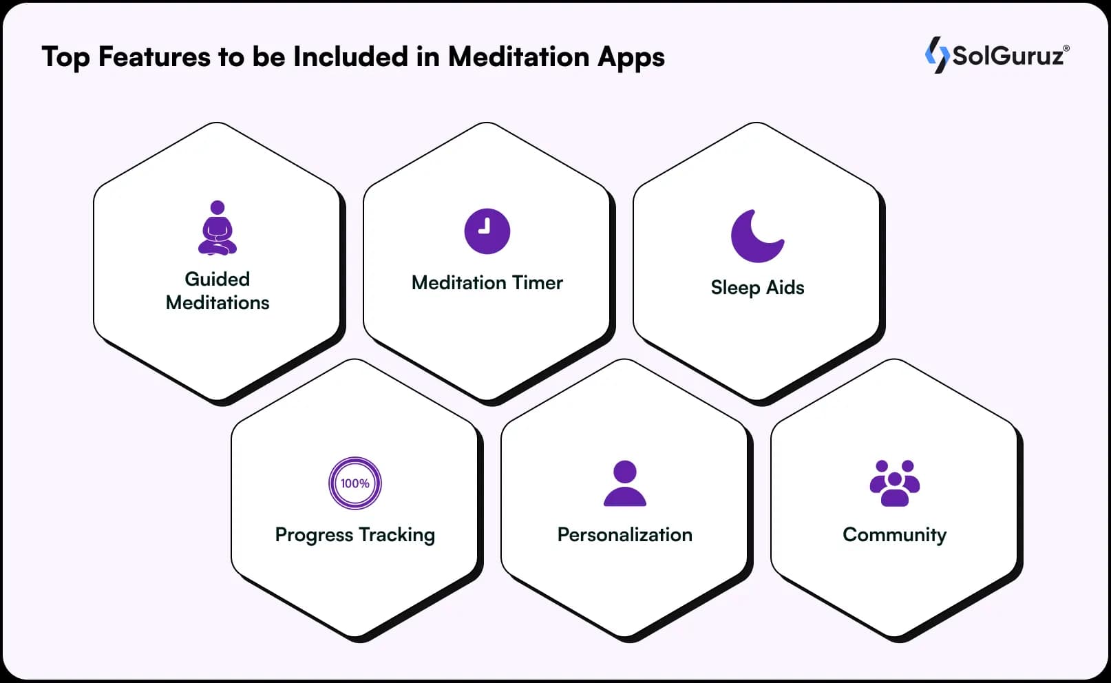 top features to be included in meditation apps