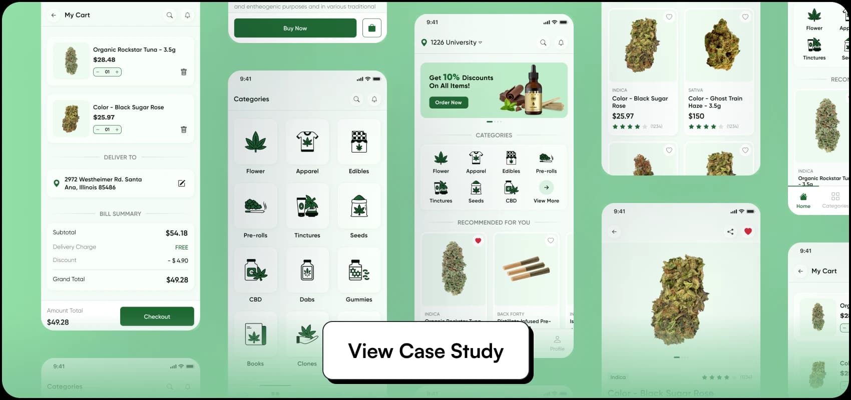 Cannabis and Weed delivery app development - case study