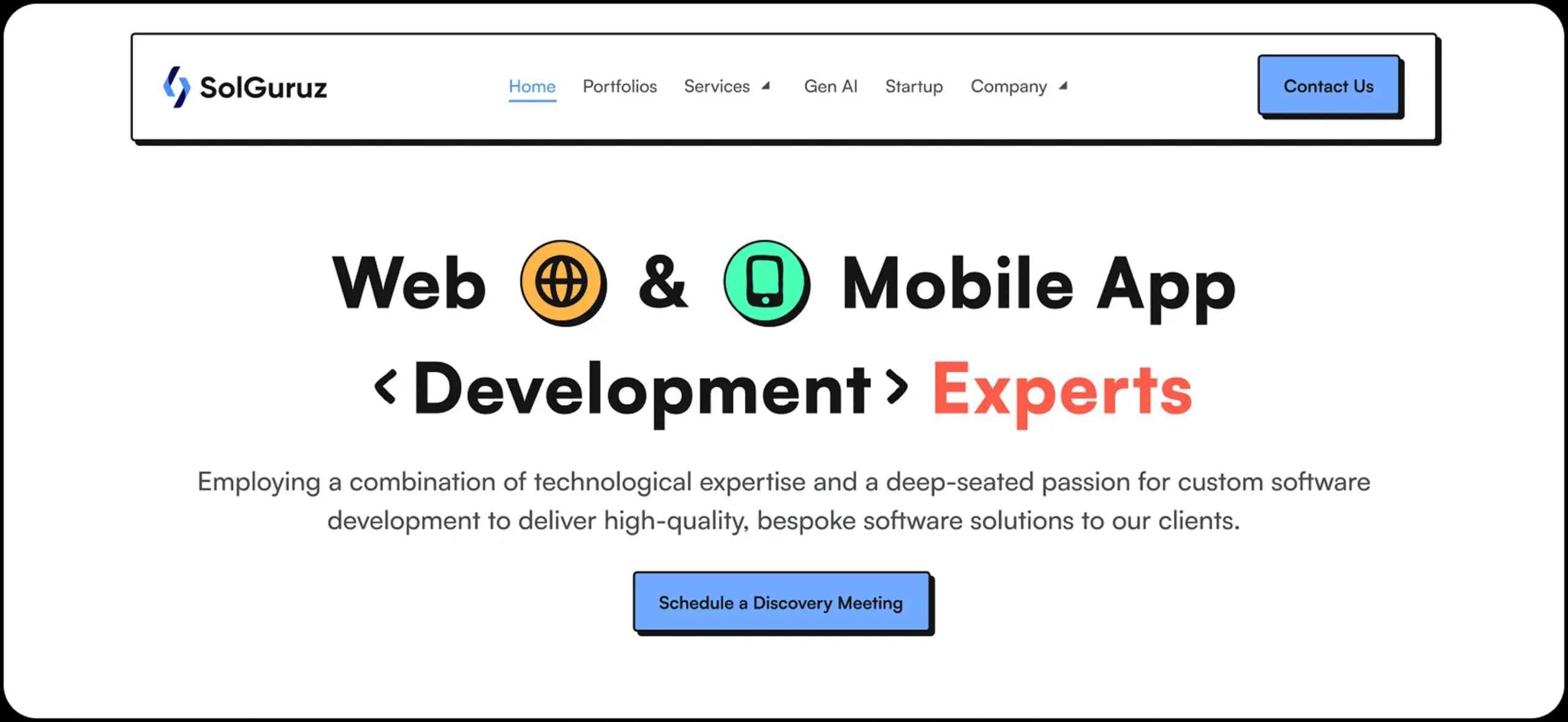solguruz website revamped with brutal design