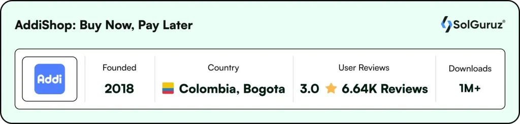 Addi Shop Now Pay Later App