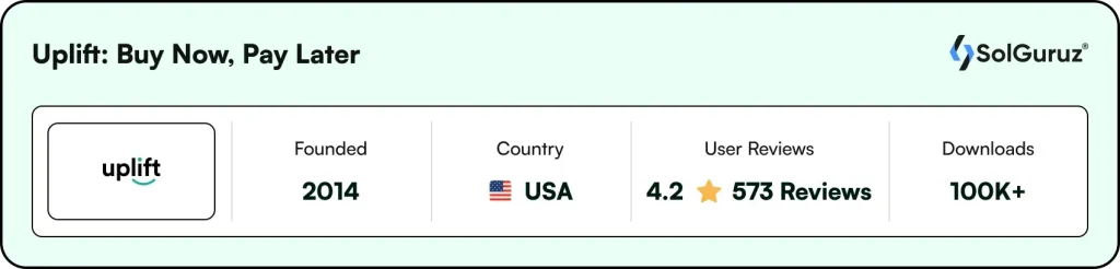 Uplift Buy Now Pay Later App