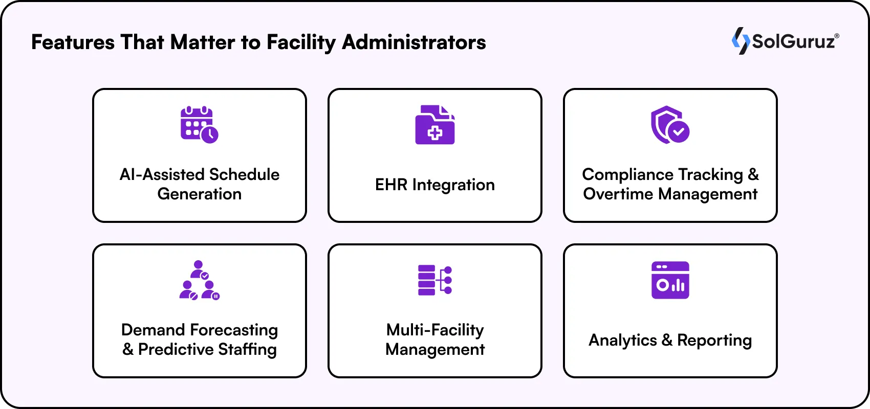 Features That Matter to Facility Administrators