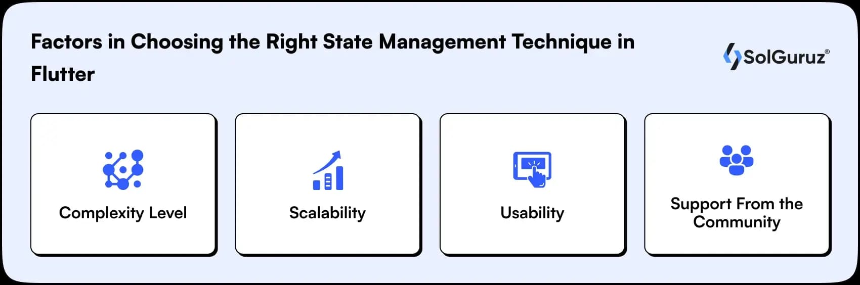 factors in choosing the right state management technique in flutter
