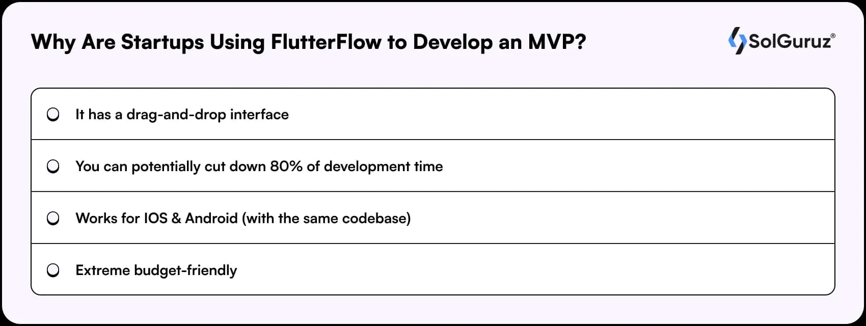 why are startups using flutterflow to develop an mvp