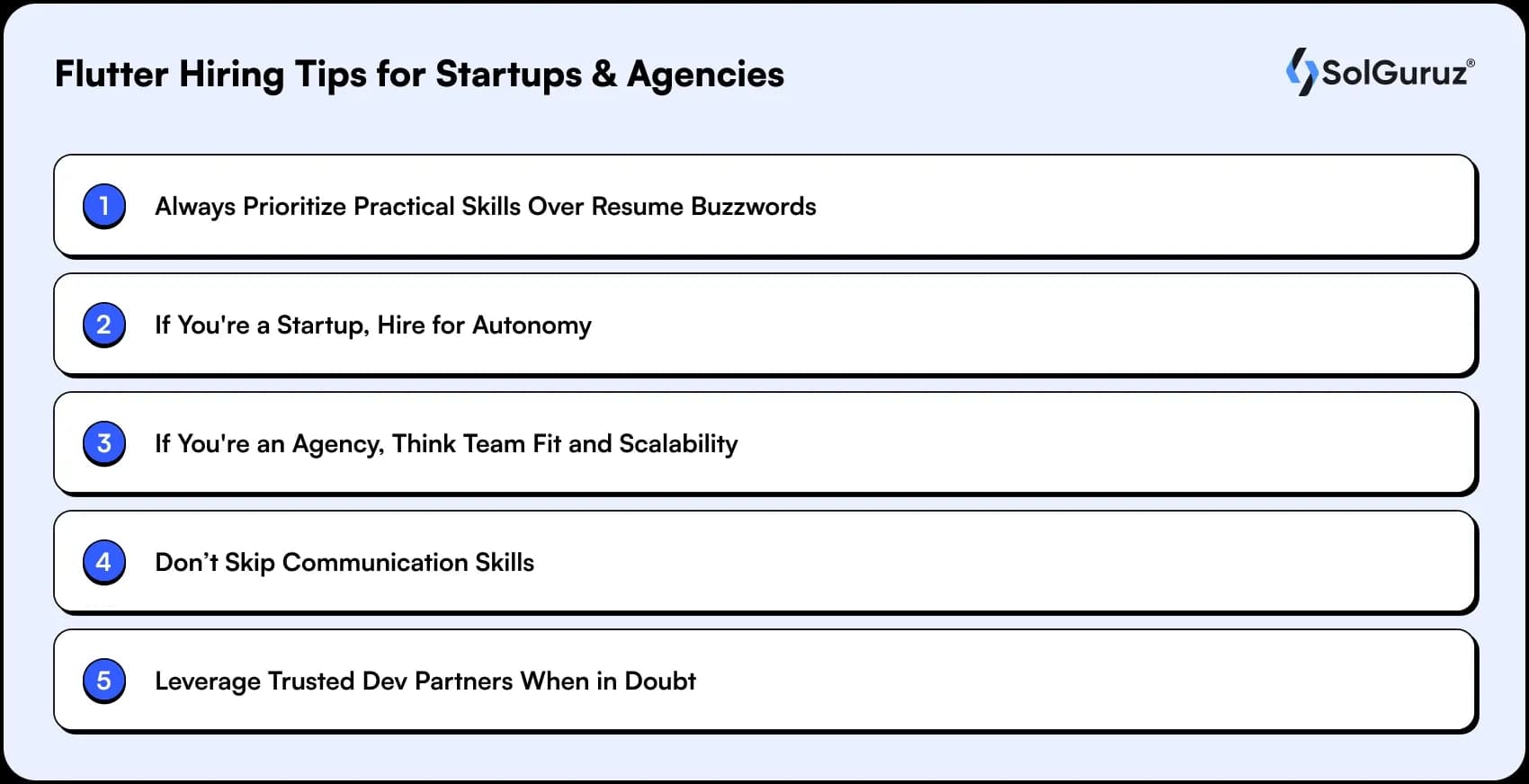 flutter hiring tips for startups and agencies