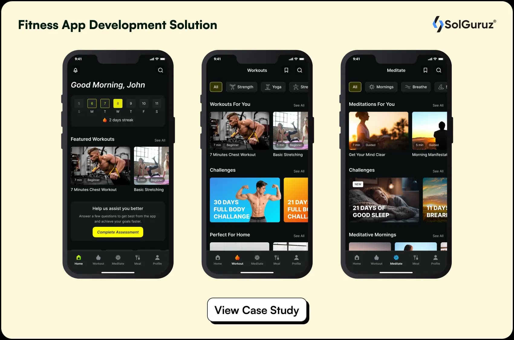 fitness app development solution