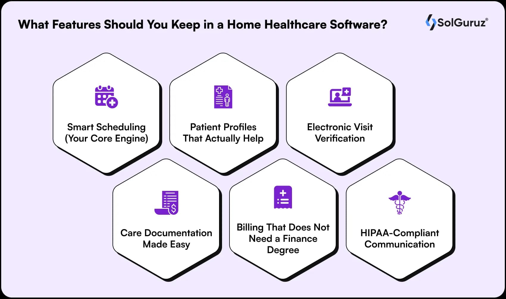 what features should you keep in a home healthcare software