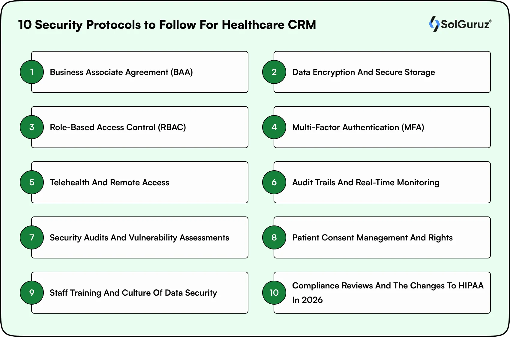 10 Security Protocols For Healthcare CRM
