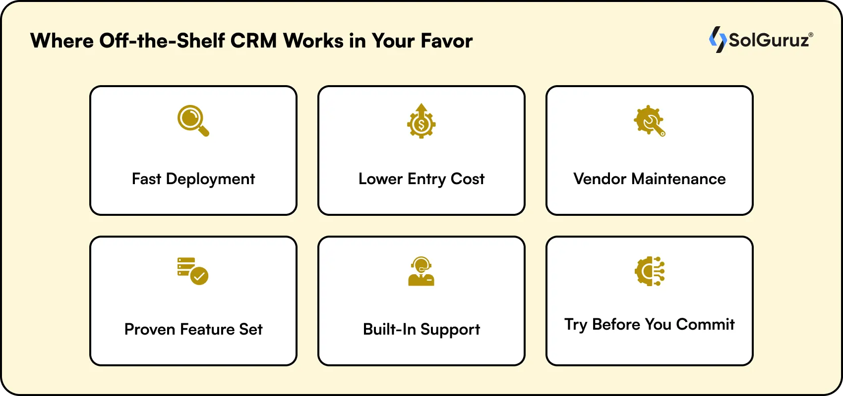 where off-the-shelf crm works in your favor