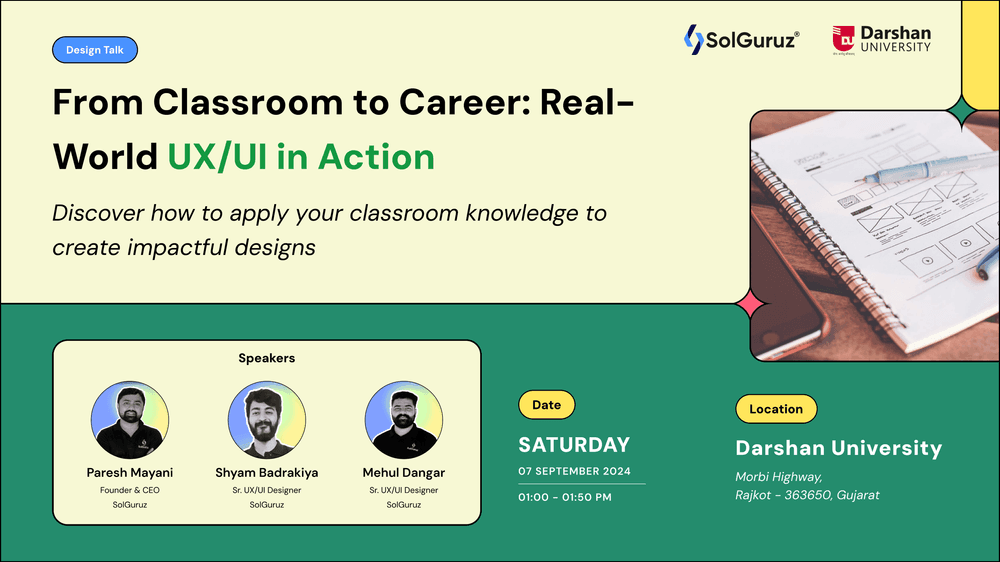 Collaborative UI/UX Event: SolGuruz at Darshan University