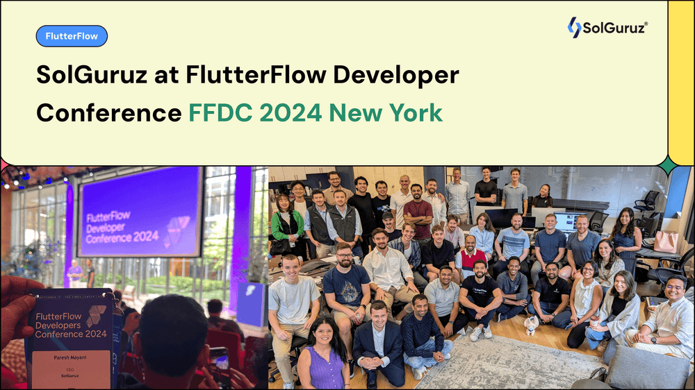 SolGuruz at FlutterFlow Developer Conference FFDC 2024 New York