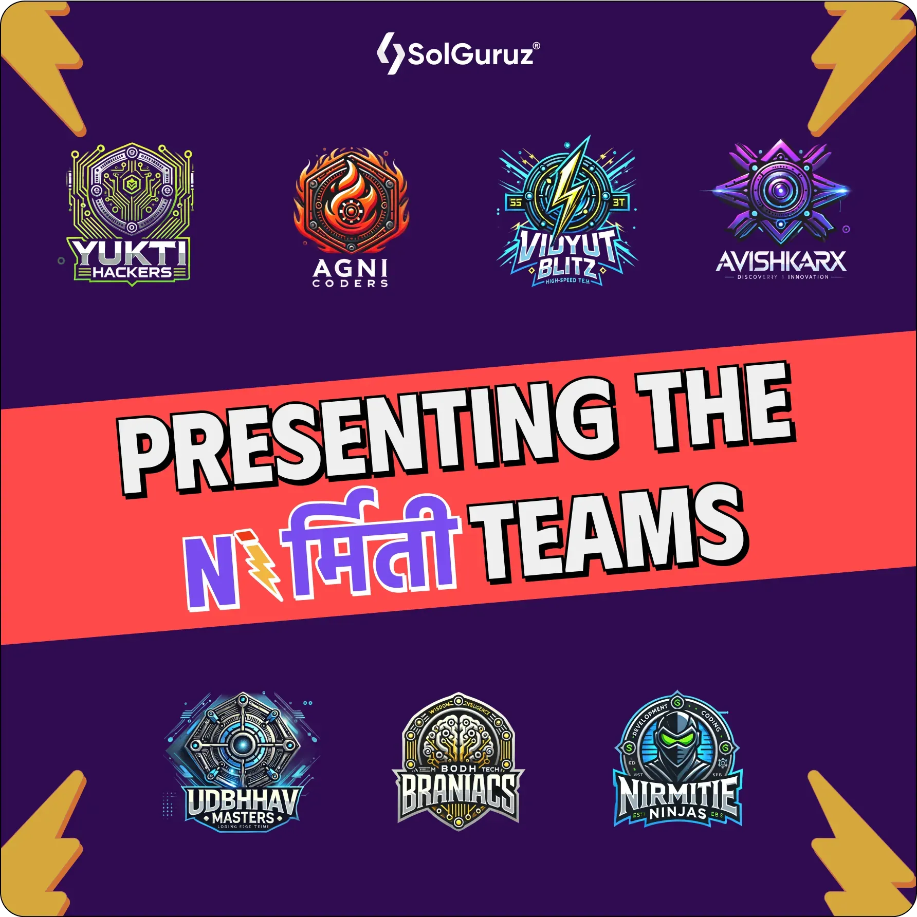 solguruz nirmitee hackathon teams
