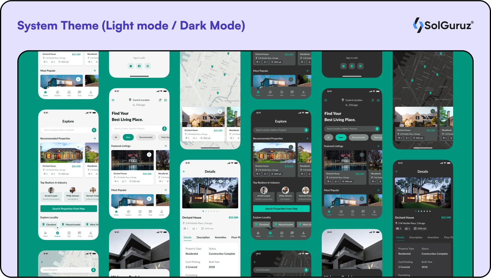 System Theme - Light mode - dark mode