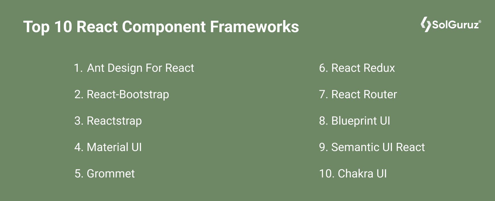 Top React Component Frameworks